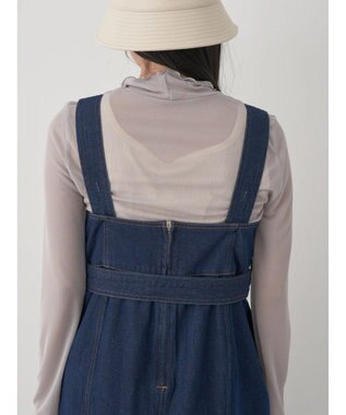 earth music&ecology マーメイドデニムジャンスカ Dark Indigo