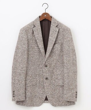 JOSEPH ABBOUD 【ストレッチ/イタリア素材/軽量】スライバーチェック ジャケット ベージュ系4