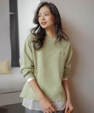 J.PRESS LADIES 【WEB限定カラーあり】レイヤードフレア カットソー ホワイト系