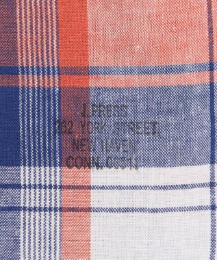 J.PRESS MEN 【WEB・一部店舗限定】コットンリネンチェック シャツ/B.D オレンジ系4