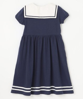 ANY KIDS セーラーカラー ワンピース ネイビー