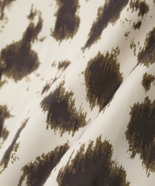 CRAFT STANDARD BOUTIQUE ヒョウ柄プリントIラインスカート Beige