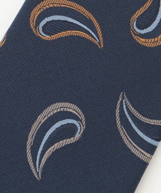 KASHIYAMA KASHIYAMAオリジナル【JAPAN MADE】ペイズリーネクタイ オレンジ