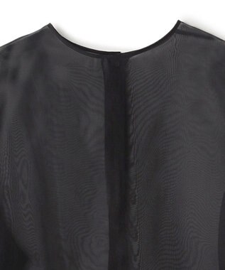 BEIGE， ERICA / シルクシースルークルーネックブラウス Black