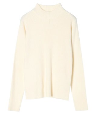 earth music&ecology やわらかタッチハイネックリブプルオーバー Off White
