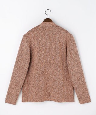 JOSEPH ABBOUD 【イタリア糸使用・伸縮性】マルチカラームリネ ニットブルゾン オレンジ系