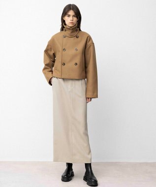 NAVE 【Nave】ダブルメルトン ショートPコート キャメル系