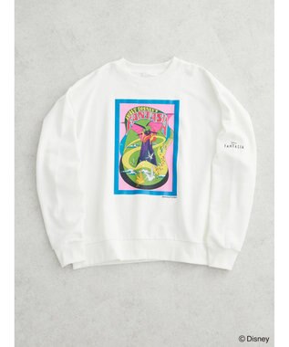 Green Parks ＦＡＮＴＡＳＩＡ／ポスタープリント裏毛プルオーバー White