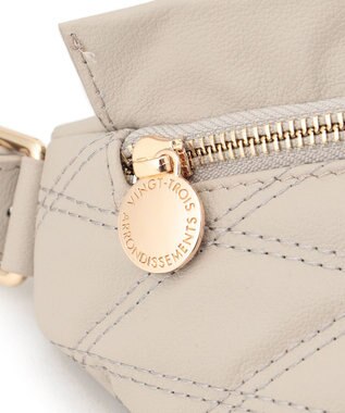 23区 キルティング ボディバッグ ベージュ系