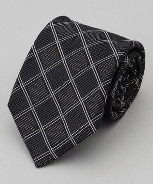 GOTAIRIKU GOTAIRIKU別注【日本製】シルク ネクタイ_格子柄 ブラック系8