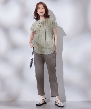 ANY L 【ウエストゴム/ストレッチ】大人の７daysデイリーパンツ グレー系