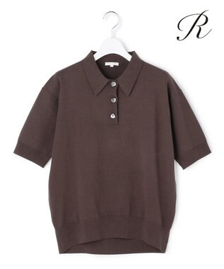 23区 【R(アール)】アイスニット 襟付きデザイン トップス