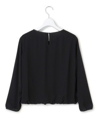 23区 【洗える】ドビードットシフォン ブラウス ブラック系