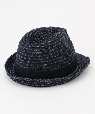 JOSEPH ABBOUD 【日経スタイルマガジン掲載・ウォッシャブル】ウォッシャブルブレード ハット ネイビー系1