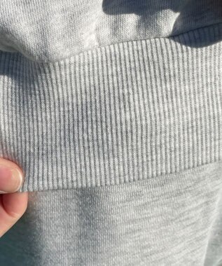 WEGO ロゴZIPショートパーカー 杢グレー