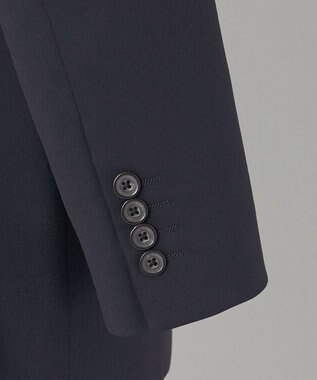 GOTAIRIKU オールシーズン対応【御幸毛織】WOOL×SOLOTEX ストレッチスーツ（ネイビー無地） ネイビー系