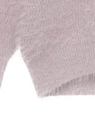 earth music&ecology モヘヤライクレースニット Lavender