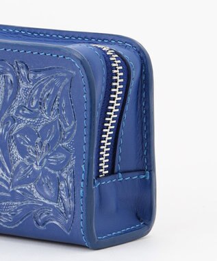 GRACE CONTINENTAL 【Royal Winter】Zip mini pouch ブルー