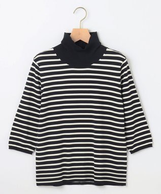 組曲 S 【6色展開・UVケア】モダンタートルニット ボーダー系1