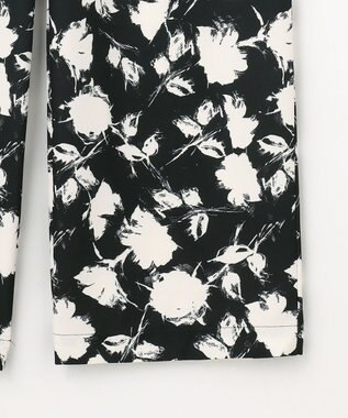 ANY L 【洗濯機可/ウエストゴム】プリントパンツ チャコールベース