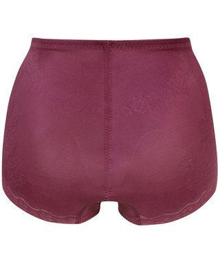 Wing ガードル 【キュッとアップパンツ】 ヒップをまるくメリハリあるラインに ラクにおなか押さえ ショート丈 KQ0545 ウイング／ワコール エンジ