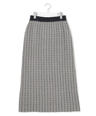 J.PRESS YORK STREET 【WOMEN】ANTI PILLING  JACQUARD スカート グレー系5