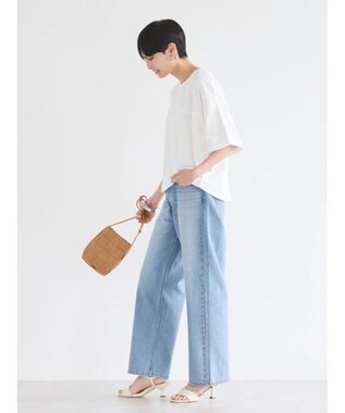 AMERICAN HOLIC ラウンド切り替えカットプルオーバー Off White