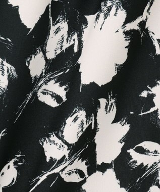 ANY L 【洗濯機可/ウエストゴム】プリントパンツ チャコールベース