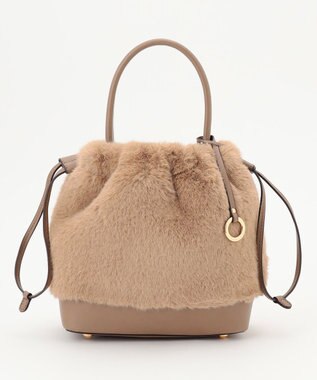 ファーバケットコンビ バッグ