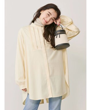 AMERICAN HOLIC ブザムバックボタンチュニック Light Yellow