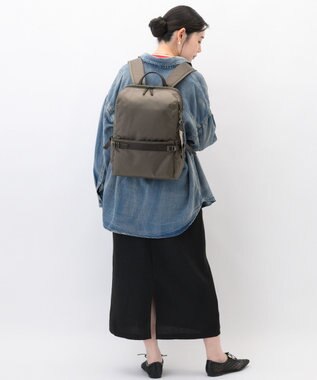 ACE BAGS & LUGGAGE W&.Day/Night リッカ2 スクエアリュック A4サイズ 14.0インチPC収納 19152 ダブルアンドデイナイト アッシュブラウン