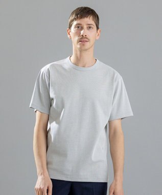 JOSEPH HOMME スビンギザカノコ　クルーネック ライトグレー系