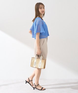 earth music&ecology ＳＥＴ２点レースカーディガン＋レイヤードインナー Blue