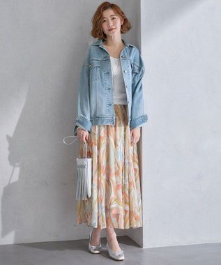 23区 NOMADIS DANCE フリンジ ポシェット ライトグレー系