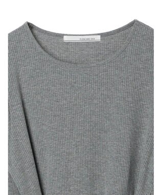 Green Parks ・ＥＬＥＮＣＡＲＥ　ＤＵＥ　リブ×フラワーキリカエワンピ Gray Mixture