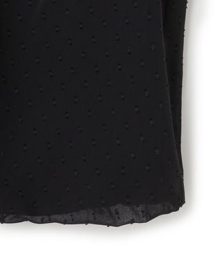 23区 【洗える】ドビードットシフォン ブラウス ブラック系