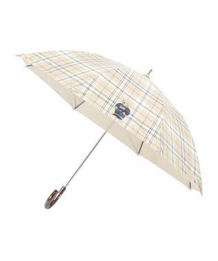 MOONBAT 【軽量】POLO RALPH LAUREN 晴雨兼用日傘 長傘 チェック／遮光 遮熱 UV ベージュ