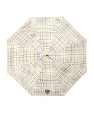 MOONBAT 【軽量】POLO RALPH LAUREN 晴雨兼用日傘 長傘 チェック／遮光 遮熱 UV ベージュ