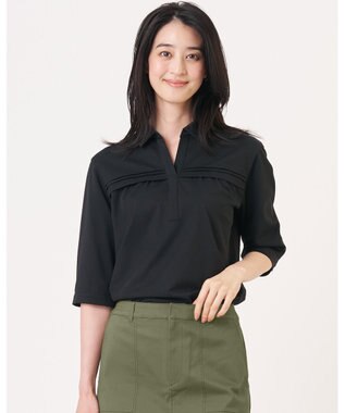J.PRESS LADIES 【シーンレスに活躍】スキッパーシャツジャージー カットソー