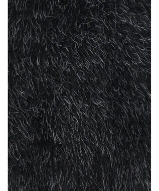 Te chichi シャギーヤーンVネックベスト ブラック