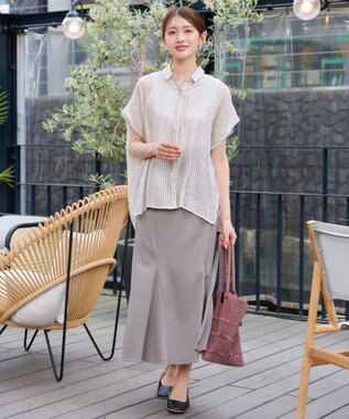 Tiaclasse カットツイルマーメイドスカート グレージュ