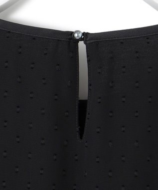 23区 【洗える】ドビードットシフォン ブラウス ブラック系