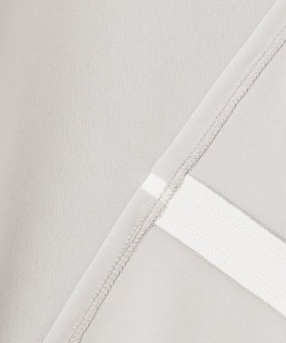 ICB 【洗える】 ジョーゼットスムース カットソー ライトグレー系