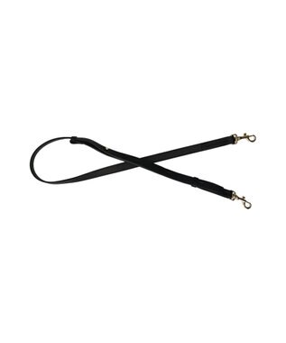 INTER-CHAUSSURES 【LORISTELLA】2WAY異素材コンビネーションショルダーバッグ ブラックコンビ