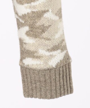 JOSEPH ABBOUD MOUNTAIN 【UNISEX】ラムウール×モールカモフラ フルZIPニット アイボリー系7