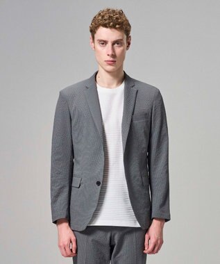 JOSEPH HOMME 【WEB・一部店舗限定】 エアーグリットサッカーストレッチ　ジャケット グレー系