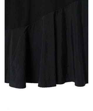 Green Parks armonia．布帛切り替えポンチワンピース Black