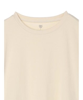 Green Parks 汗じみ防止クルーネックスリットチュニック Ecru