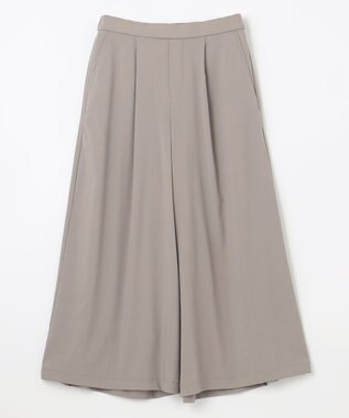 ANY 【ウエストゴム】清涼リラックスクロップドパンツ ライトモカ