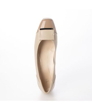 Riz raffinee <Riz raffinee>【3E】ローヒールスクエアパンプス ライトベージュ